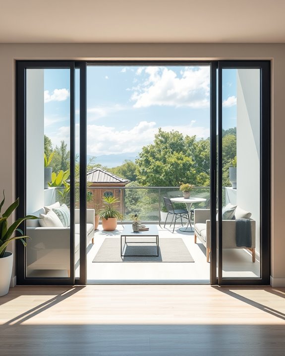 sleek modern unobstructed views