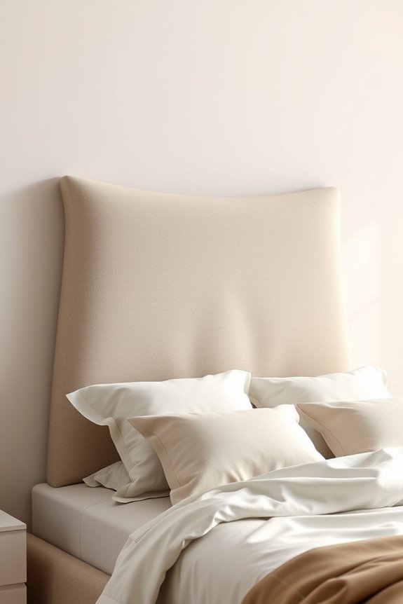 sleek modern wall backrest