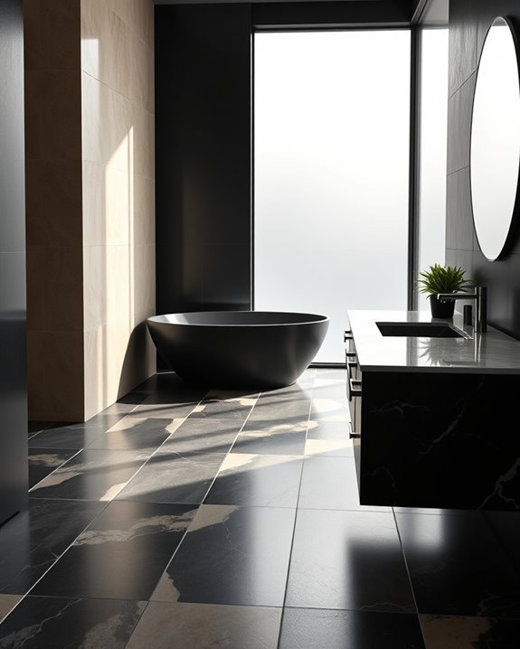 sleek monochromatic tile designs