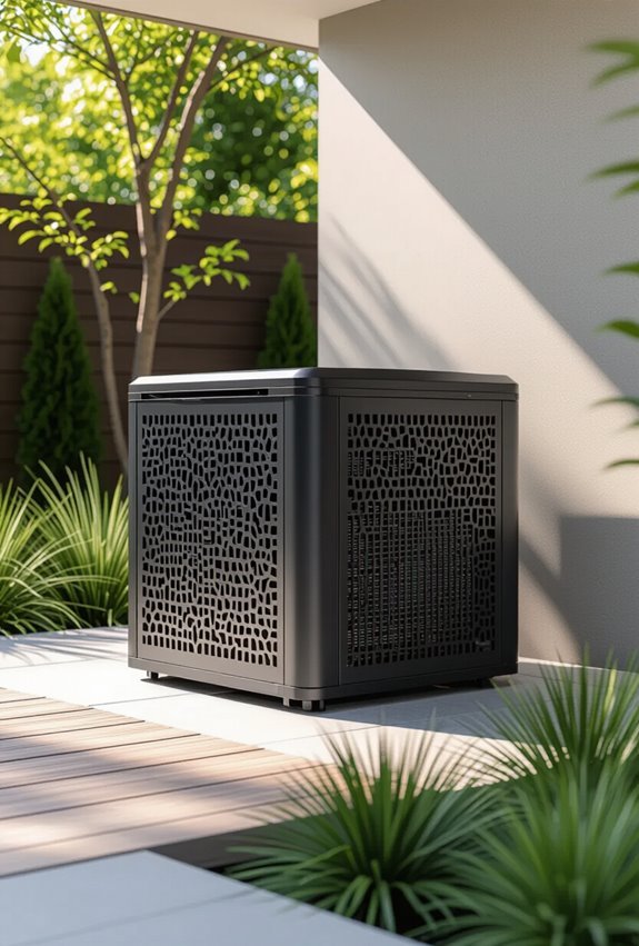 sleek powder coated perforated panels