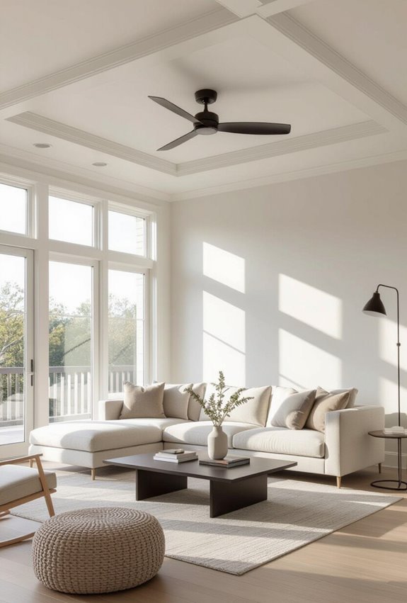 sleek quiet flush mounted airflow