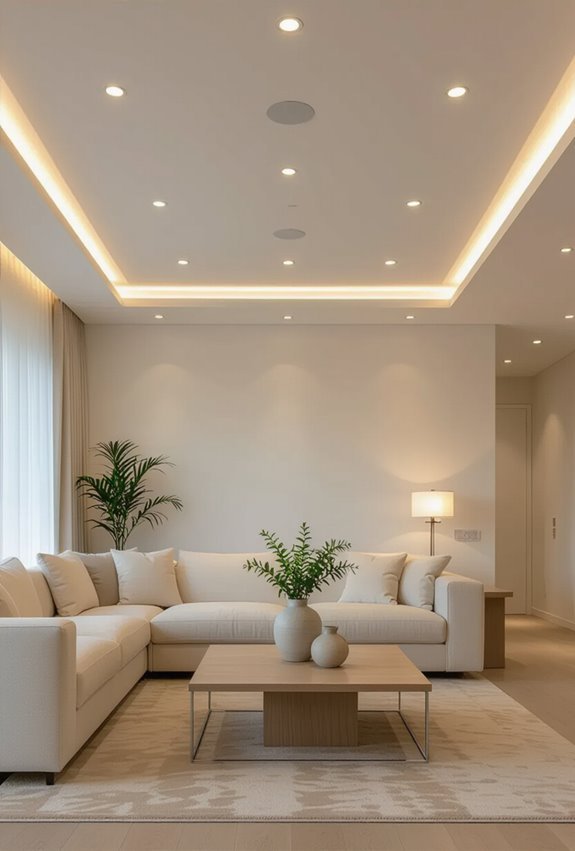 sleek recessed led baffle