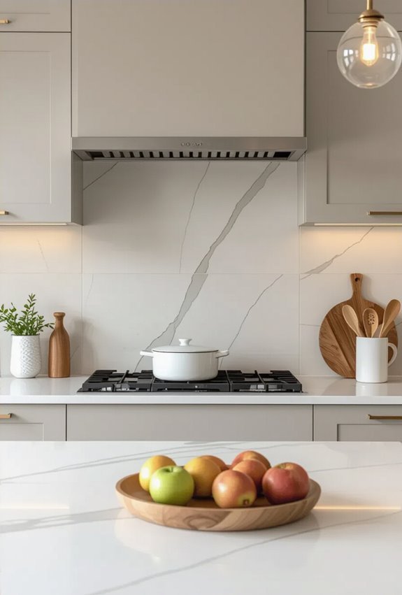 sleek seamless large format tile