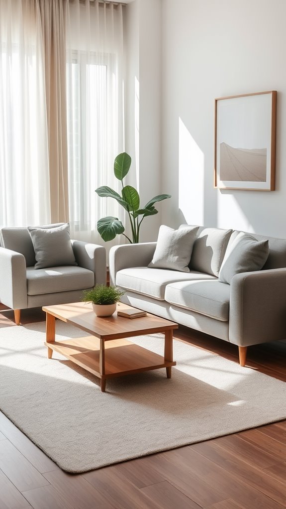 sleek simple stylish living
