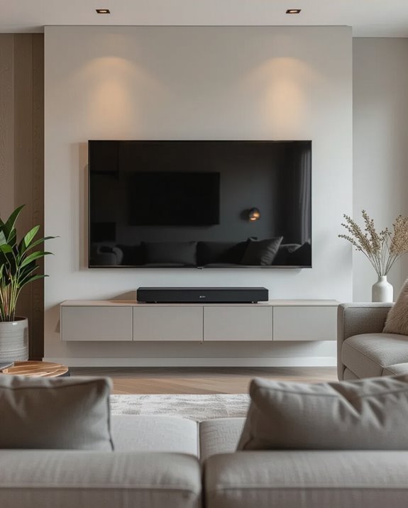 sleek smart tv audio integration