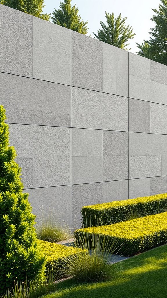 sleek sophisticated stone walls