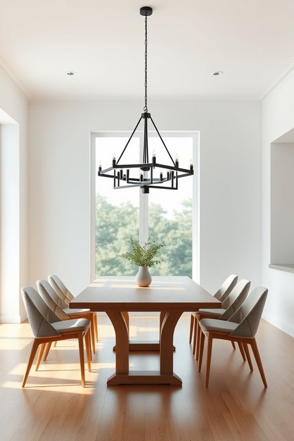 sleek sophistication for dining