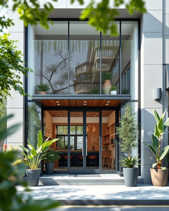 sleek sustainable glass design