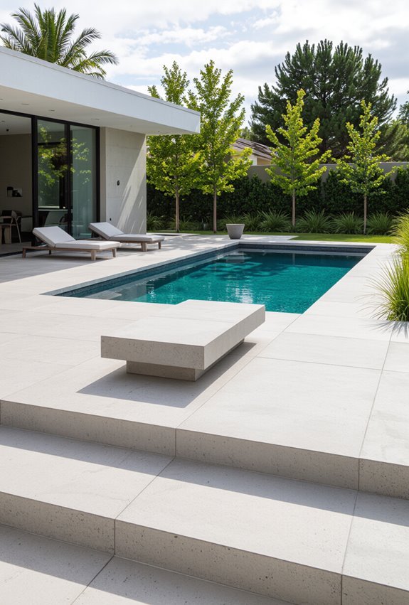 sleek textured contemporary concrete finishes