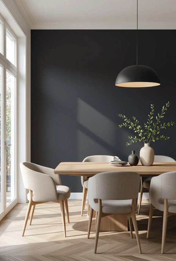 sleek textured matte charcoal