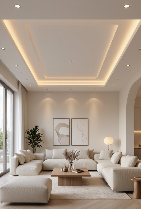 sleek trimless recessed lighting