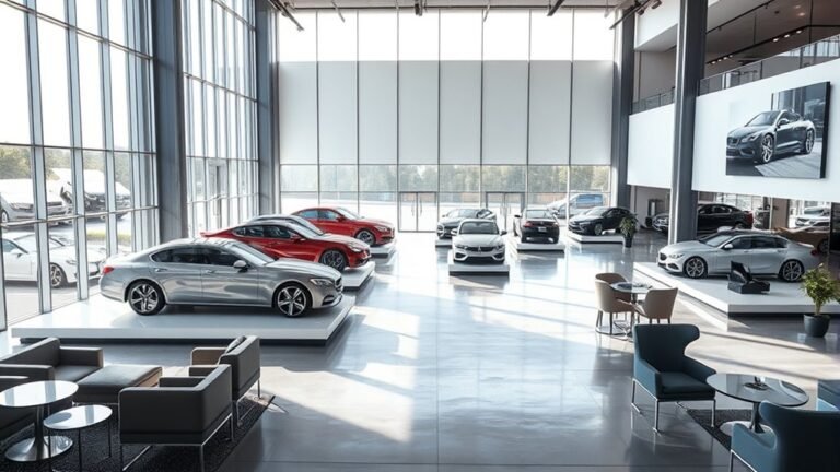 sleek vehicle display designs