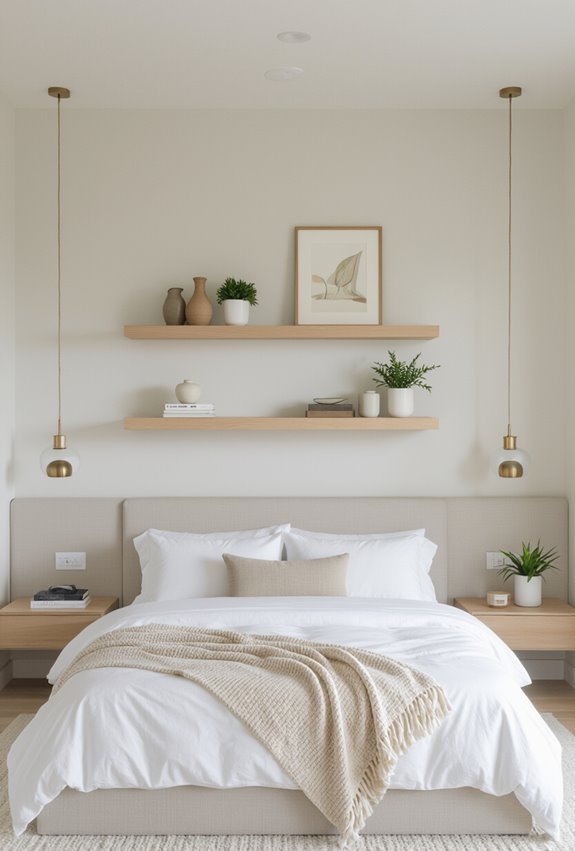 sleek wall mounted book display