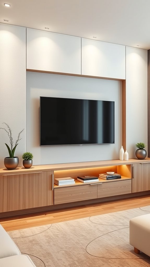 sleek wall mounted storage solution