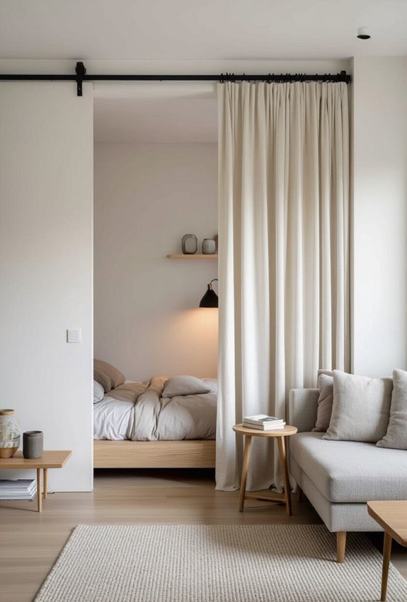 sliding curtains for flexible privacy