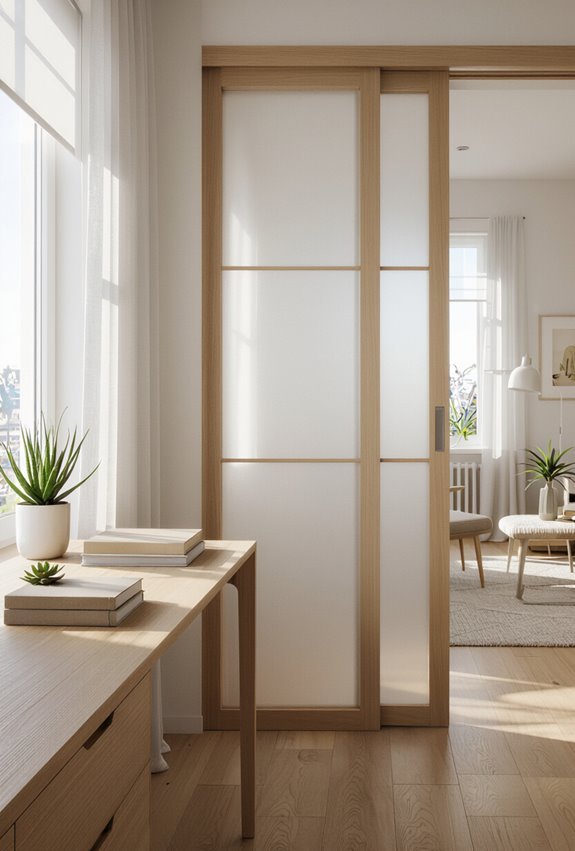 sliding doors maximize usable space