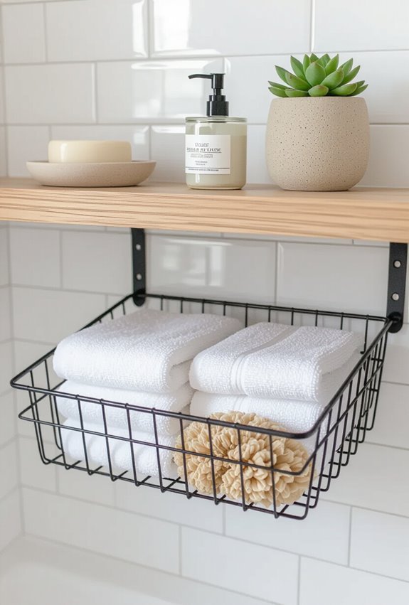 sliding under shelf storage baskets
