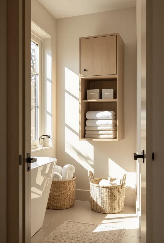 slim above door seasonal storage
