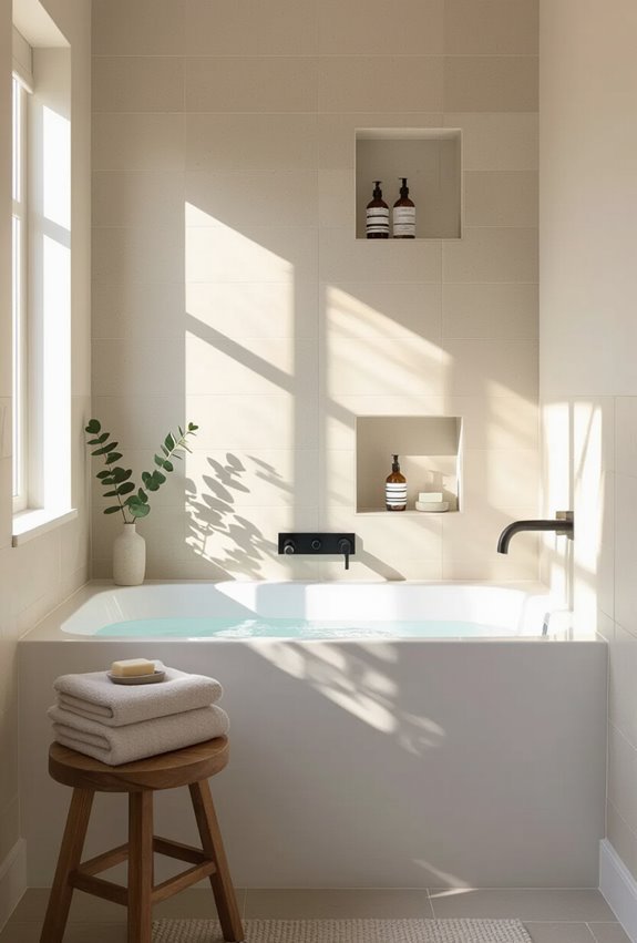 slim deep tub compact footprint