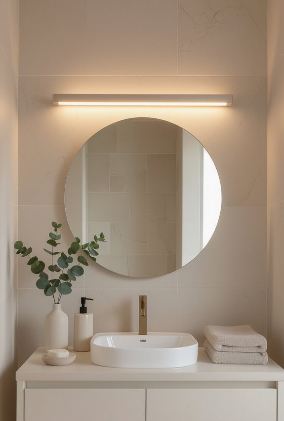 slim dimmable led bathroom fixtures