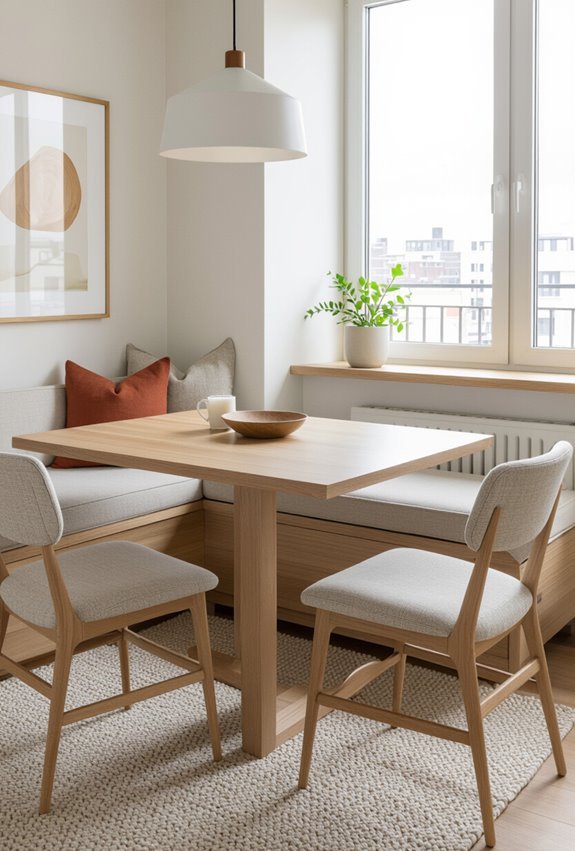 slim dining table solution