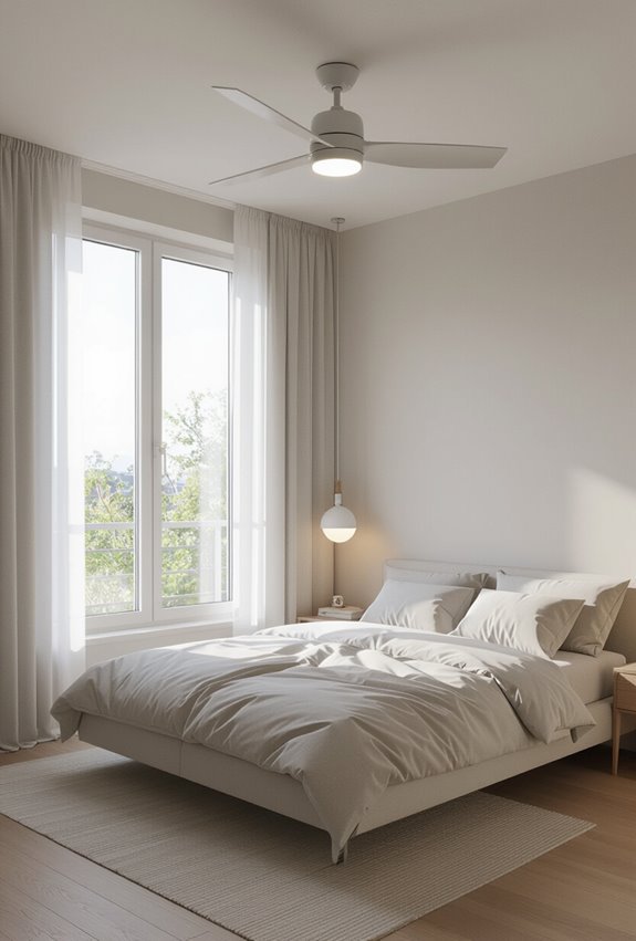 slim profile ceiling fan solution