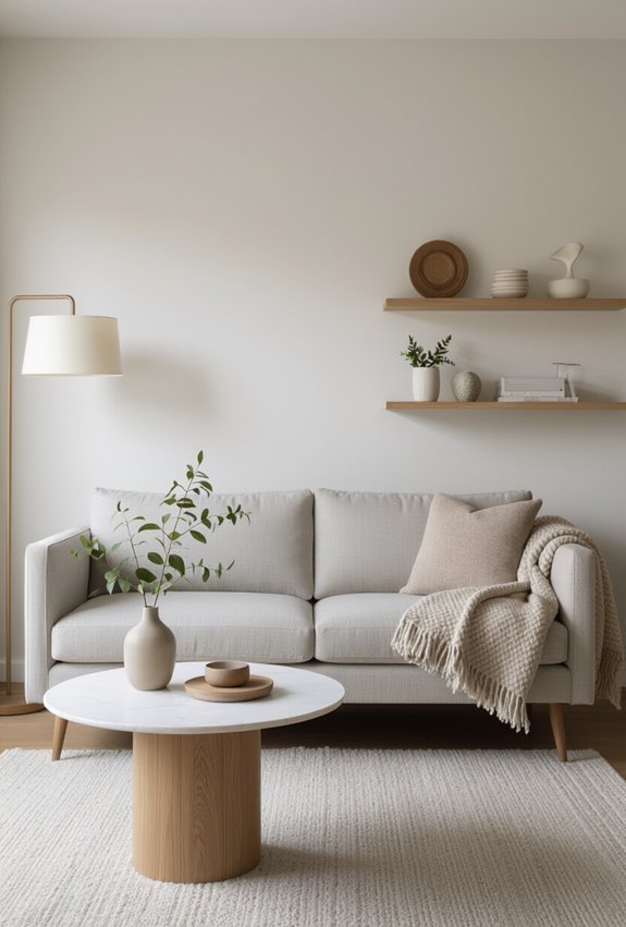 slim profile sofa airy circulation
