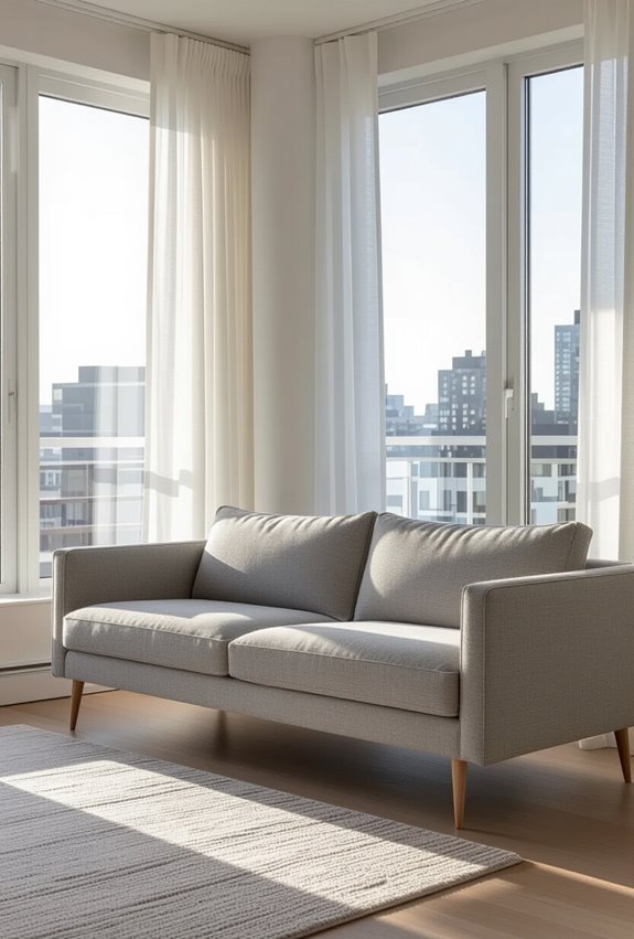 slim profile sofas and chairs
