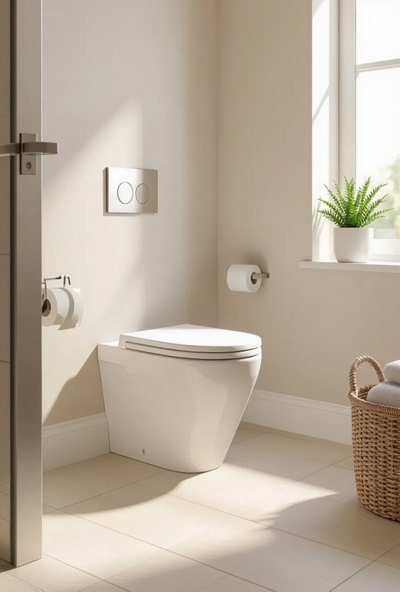 slim rimless dual flush toilets