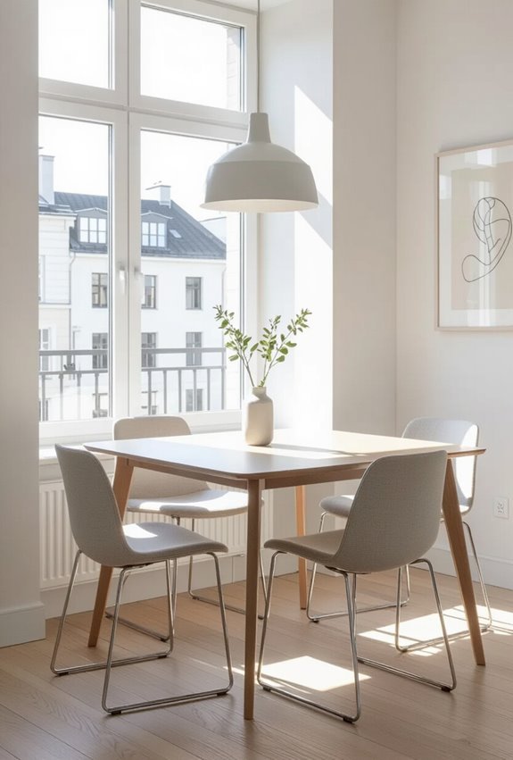 slim stackable armless chairs
