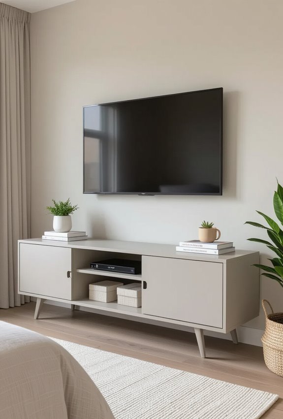 slim storage tv stand