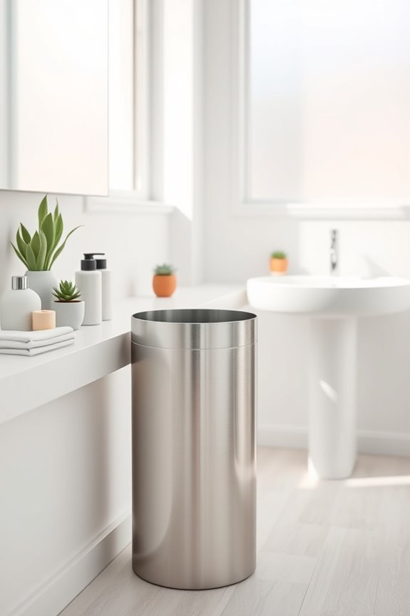 slim trash can convenience