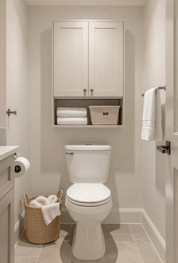 slim ventilated laundry cabinet