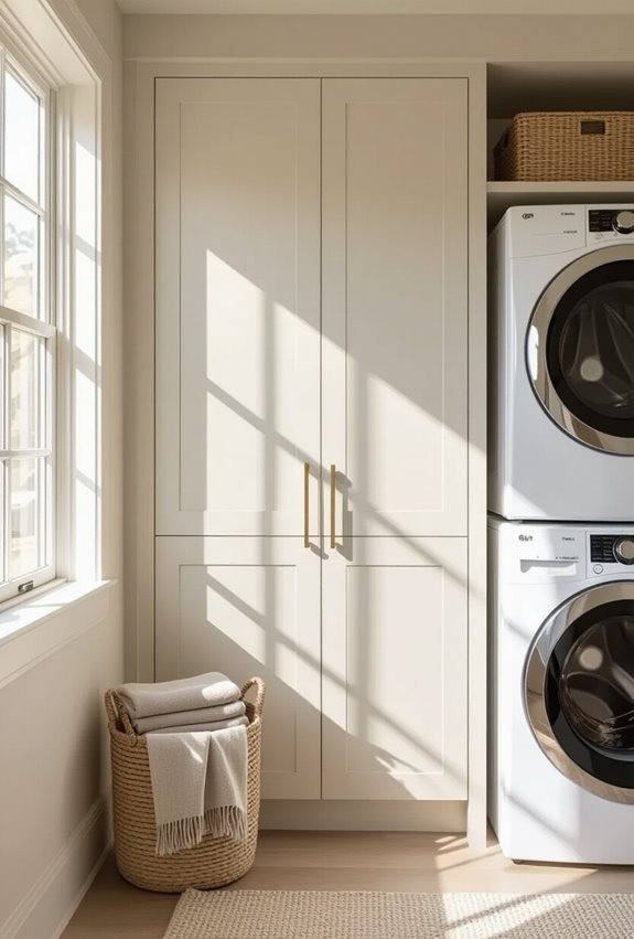 slim vertical laundry storage