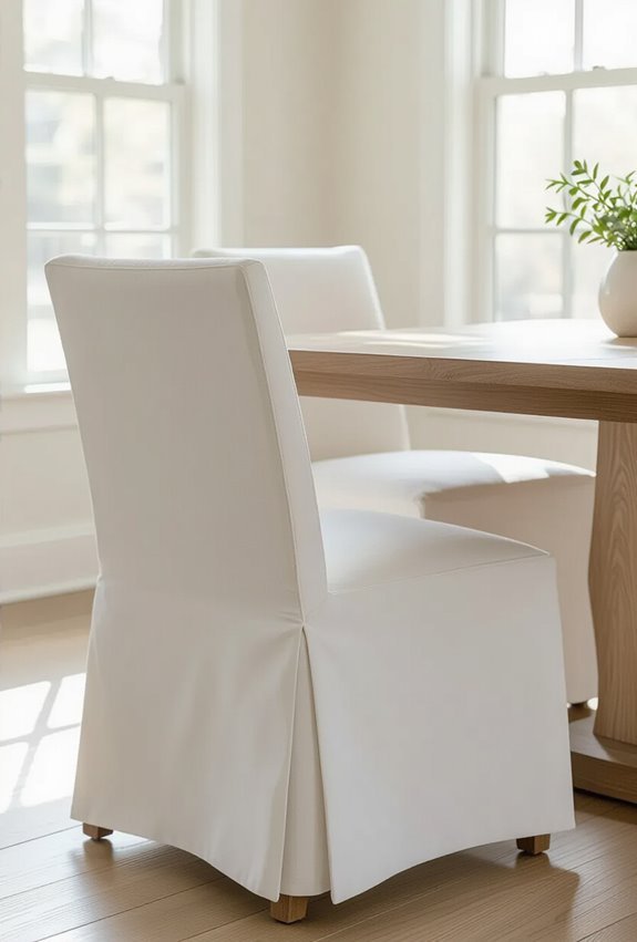 slip on fabric dining chaircovers