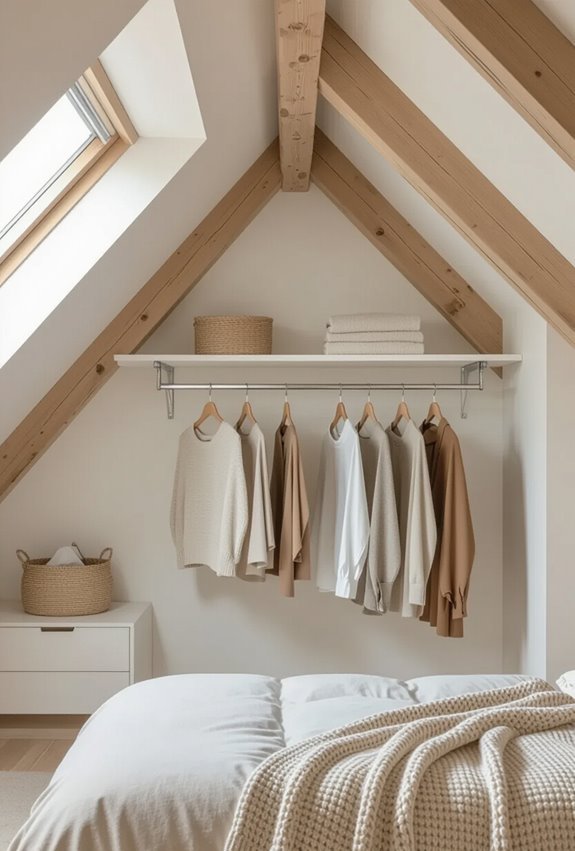 sloped rafter hanging rails