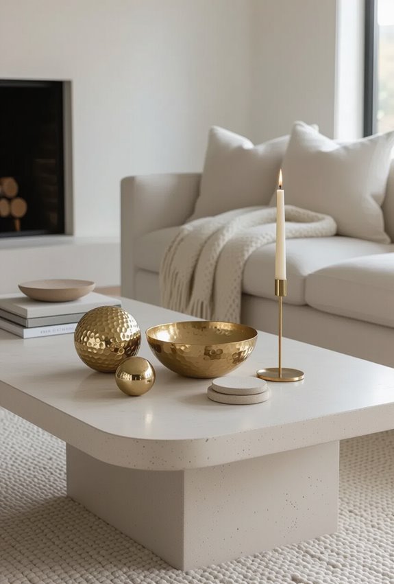 small gold decorative accents