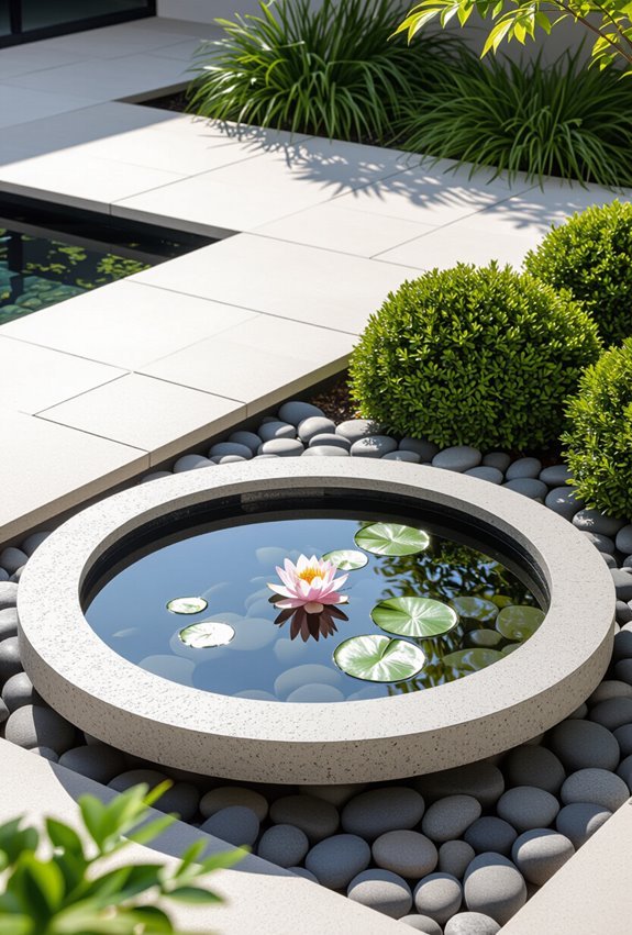 small low maintenance reflecting basin