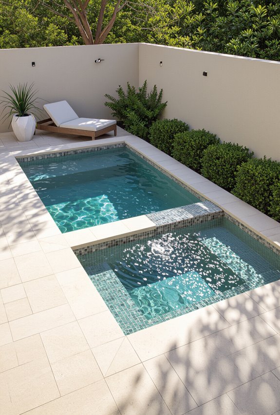 small pool spa retreat