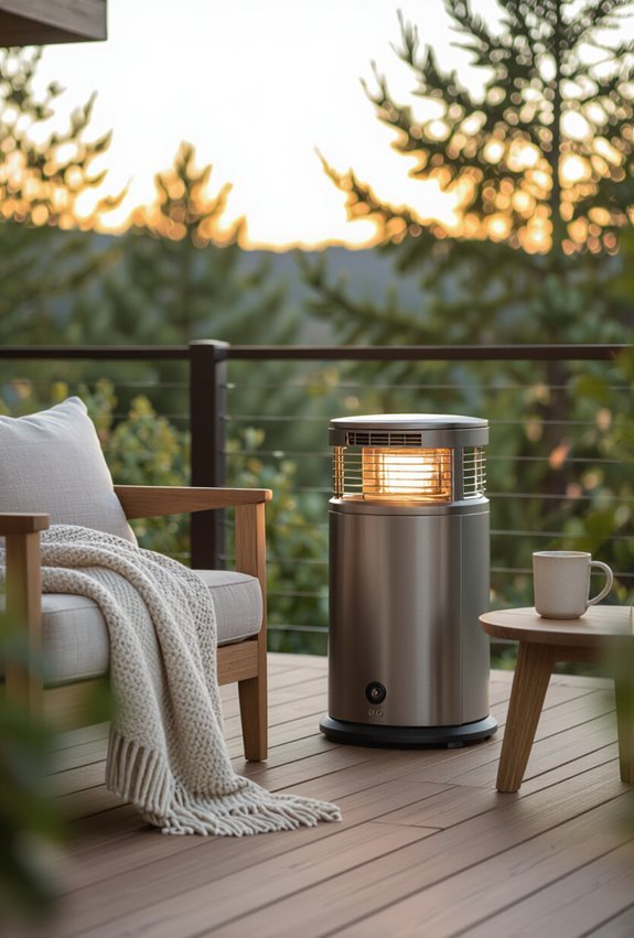 small portable outdoor heater