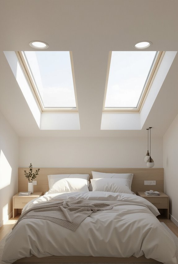 small skylight tubes brighten interiors