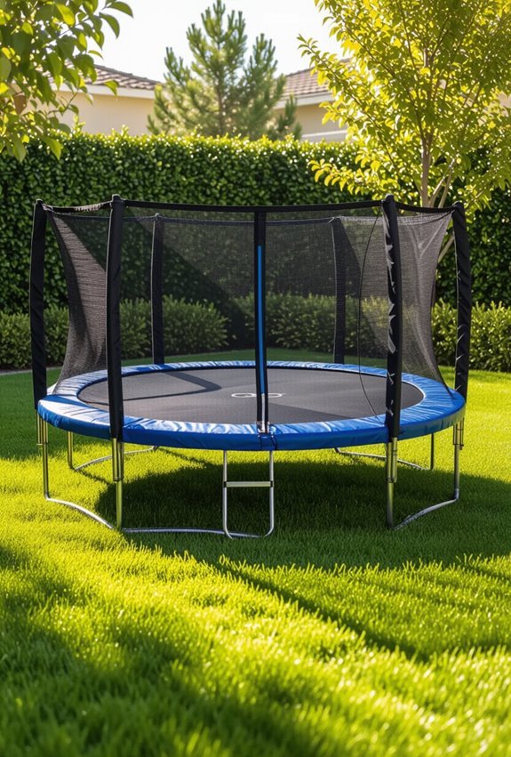 small trampoline with enclosure