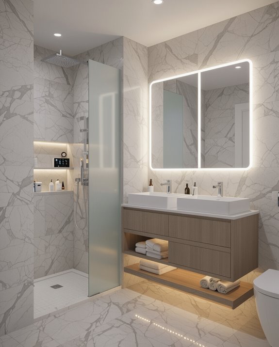 smart bathroom technology integration