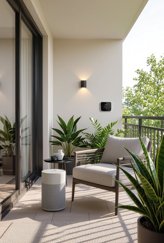 smart controlled energy efficient balcony