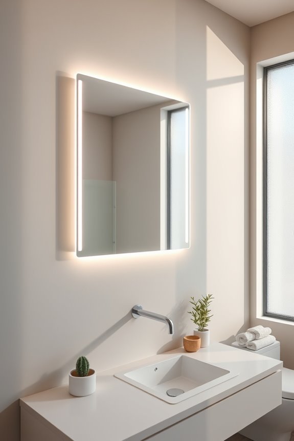 smart frameless mirrors technology