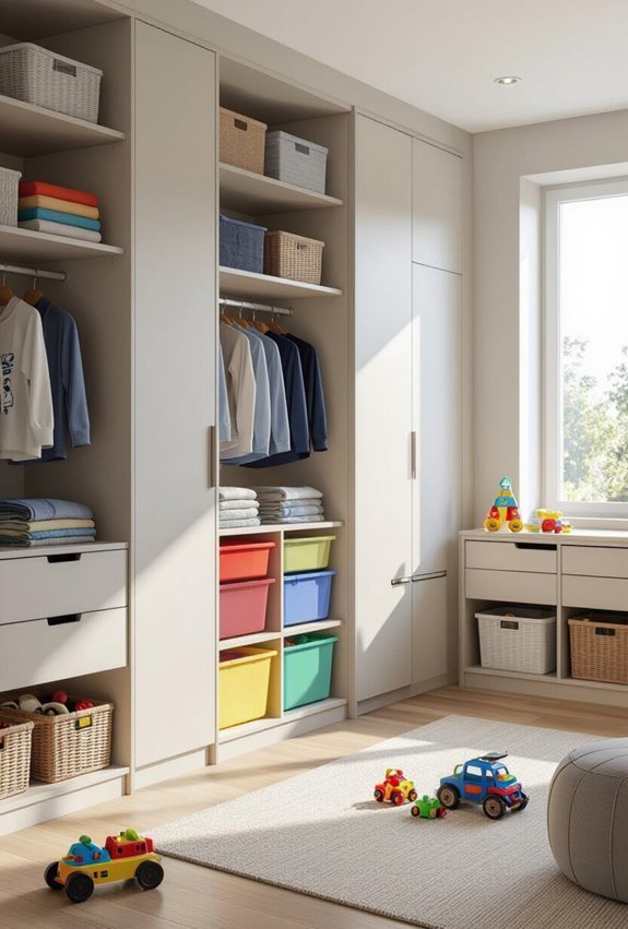 smart labeled under bed storage