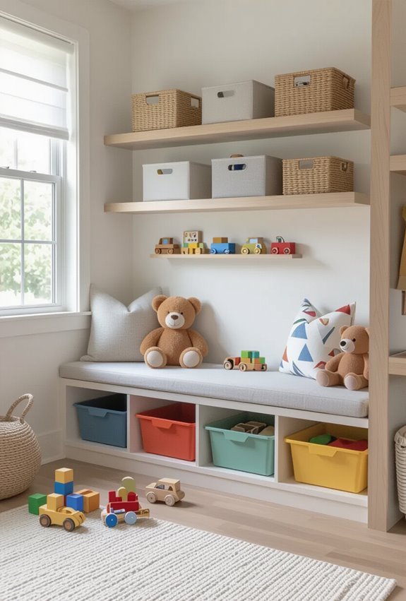 smart labeled under bed storage