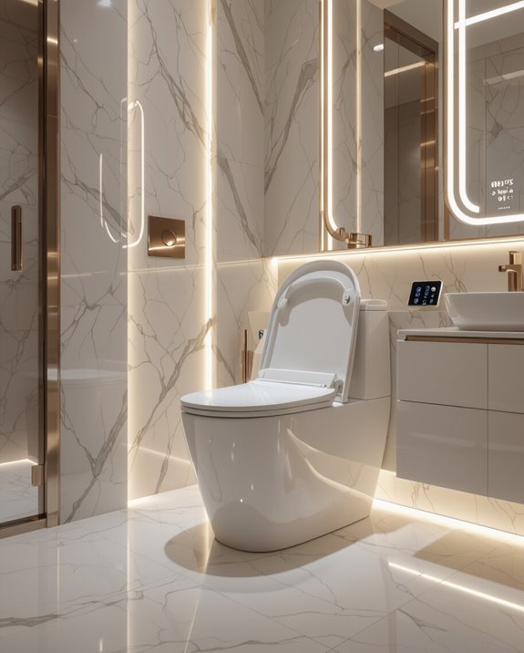 smart luxurious bathroom experience