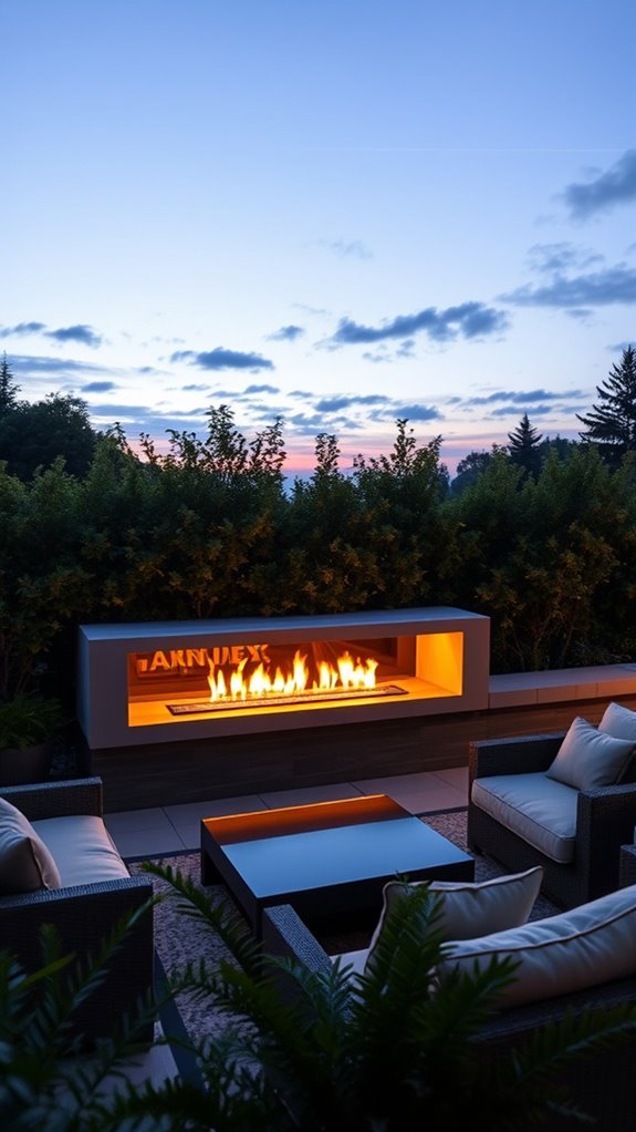 smart outdoor fireplace technology
