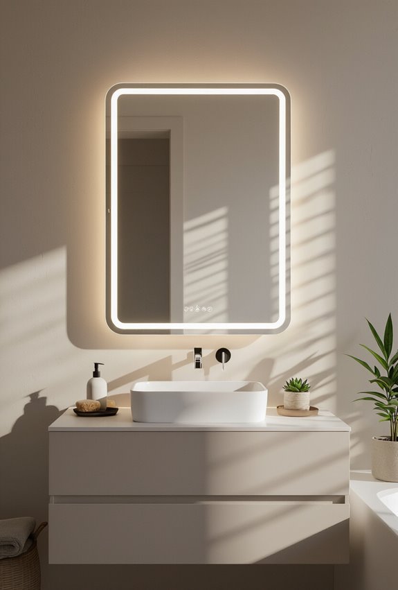 smart touch led mirrors